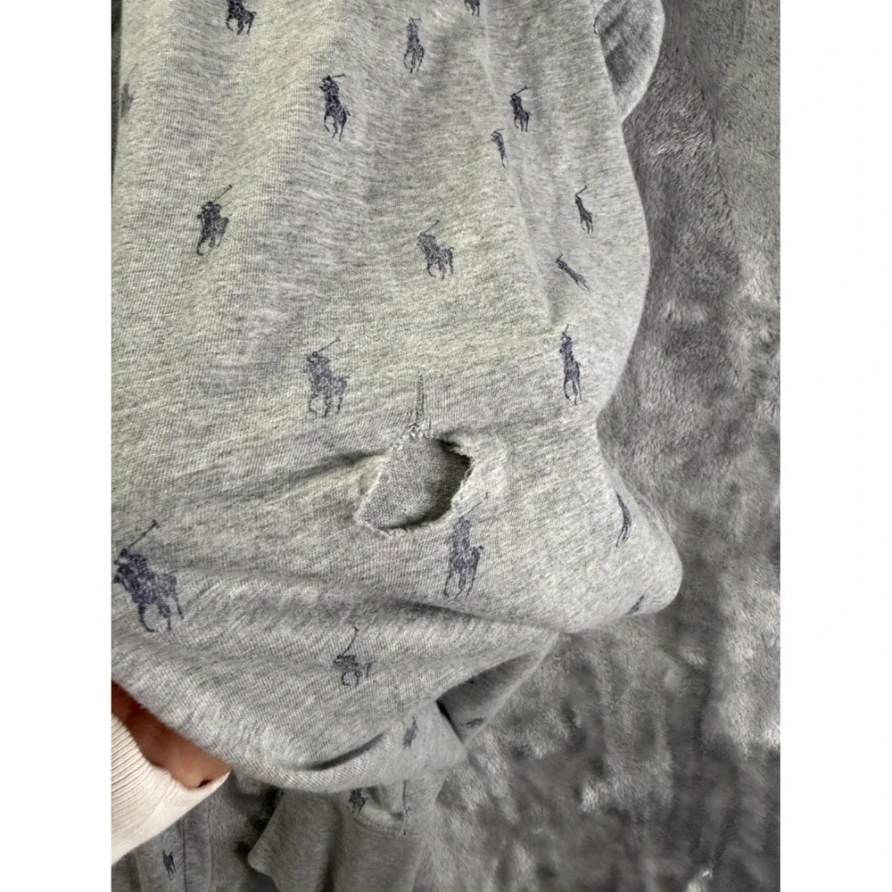 Polo Ralph Lauren Sleepwear Men's Pajama Pants L Gray For Parts